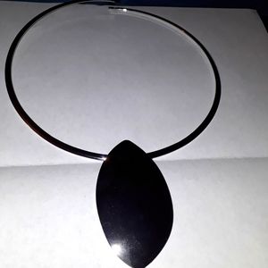 Teardrop Silver Choker